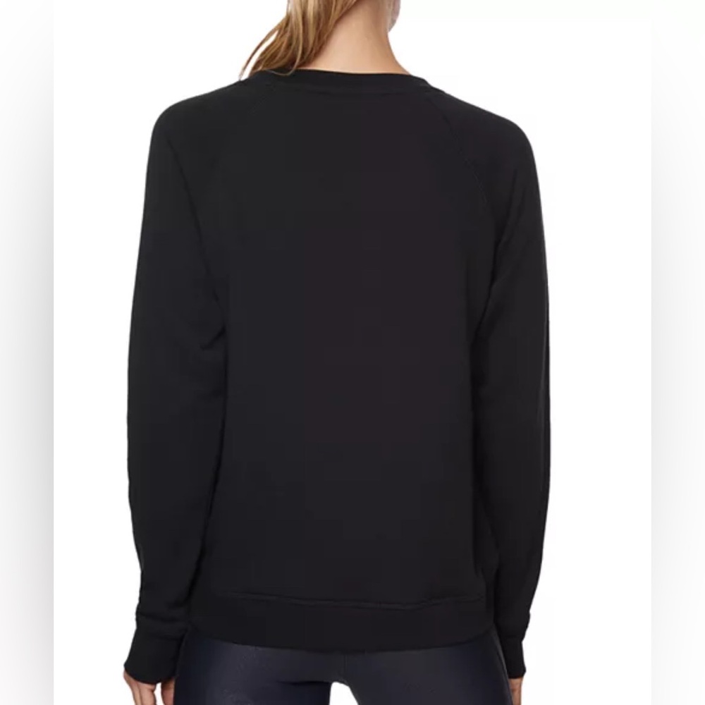 Betsey Johnson Embellished Rhinestone Skull Fleece Sweatshirt Black-Small - VGUC - Picture 11 of 14